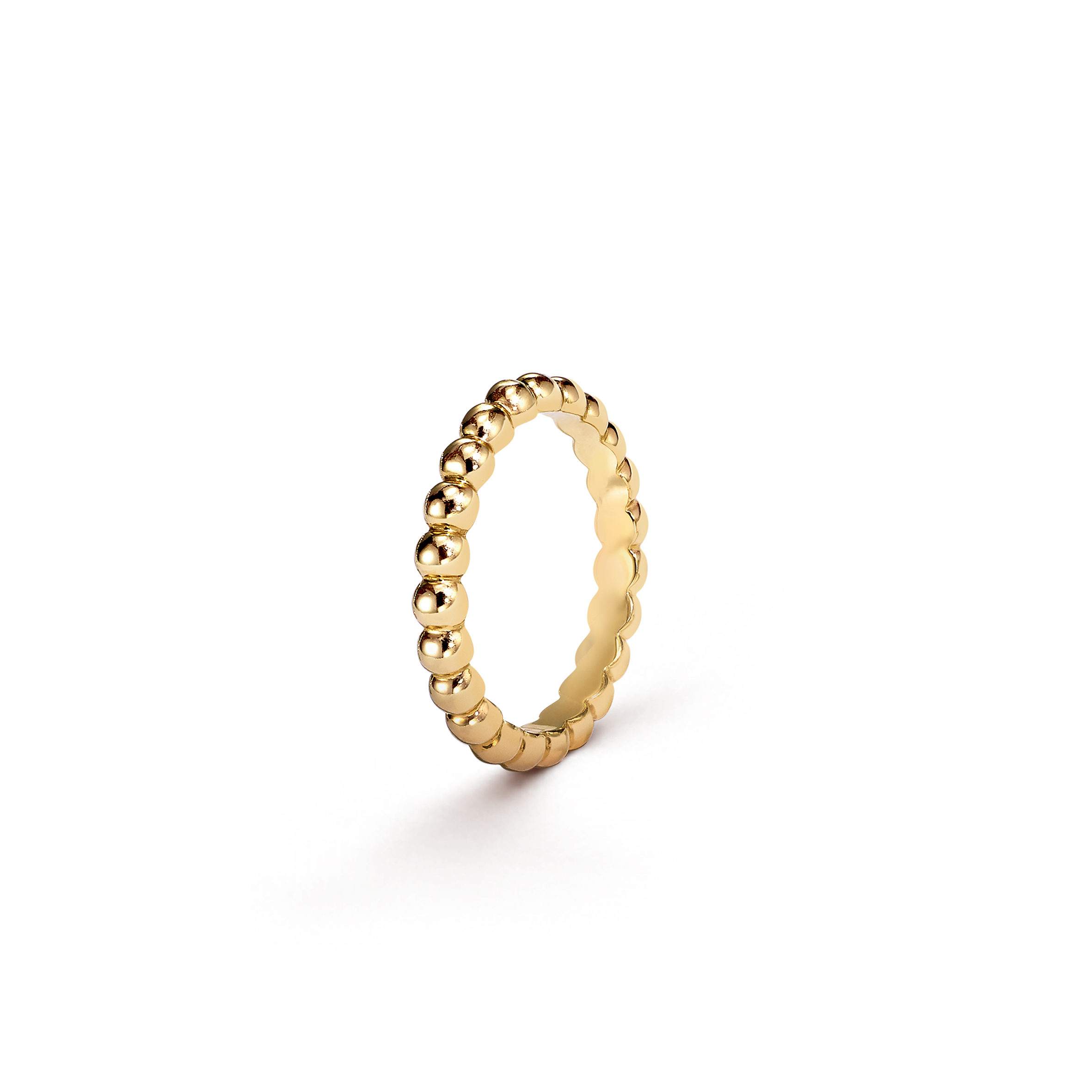 V*N CL*F arpels perlÉe pearls of gold ring, medium model - yellow gold  vcaro3y500